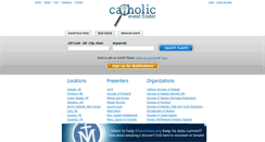 Desktop Screenshot of catholiceventfinder.com